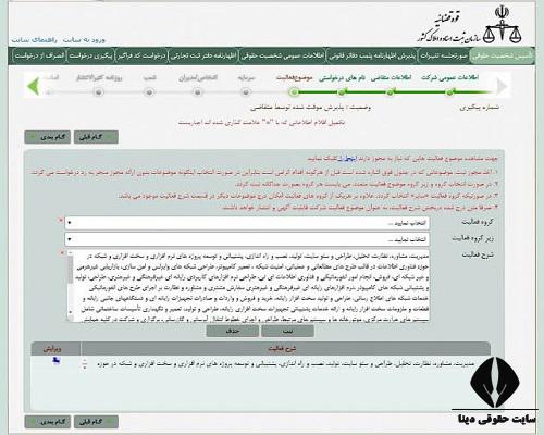 بت اینترنتی تاسیس شخصیت حقوقی